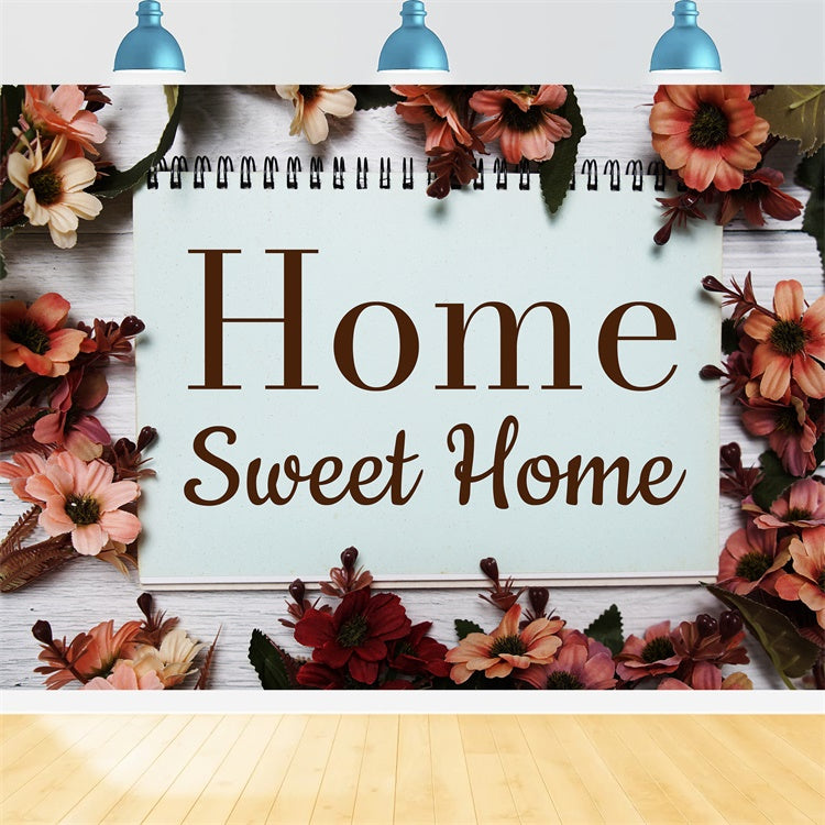 Housewarming Backdrop Vintage Blooms Home Nostalgia Backdrop XY2-131