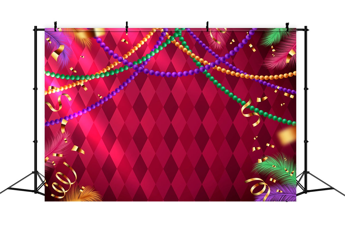 Masquerade Backdrops Festive Beaded Masquerade Party Backdrop XY2-140