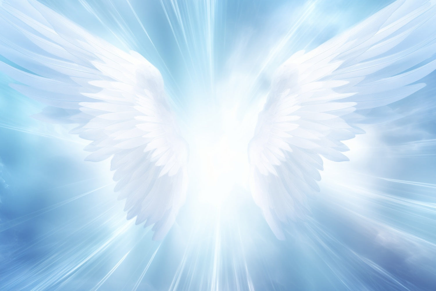 Memorial Backdrop Ideas White Angel Wings Glow Backdrop XY2-144