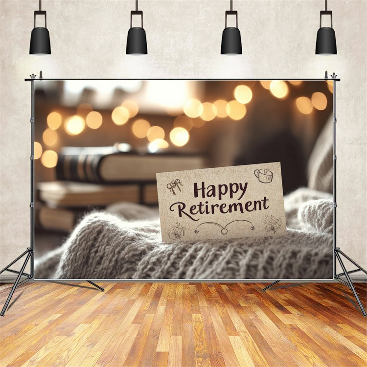 Retirement Backdrop Cozy Warm Retirement Celebration Backdrop XY2-149