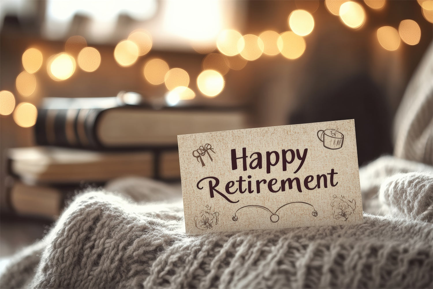 Retirement Backdrop Cozy Warm Retirement Celebration Backdrop XY2-149