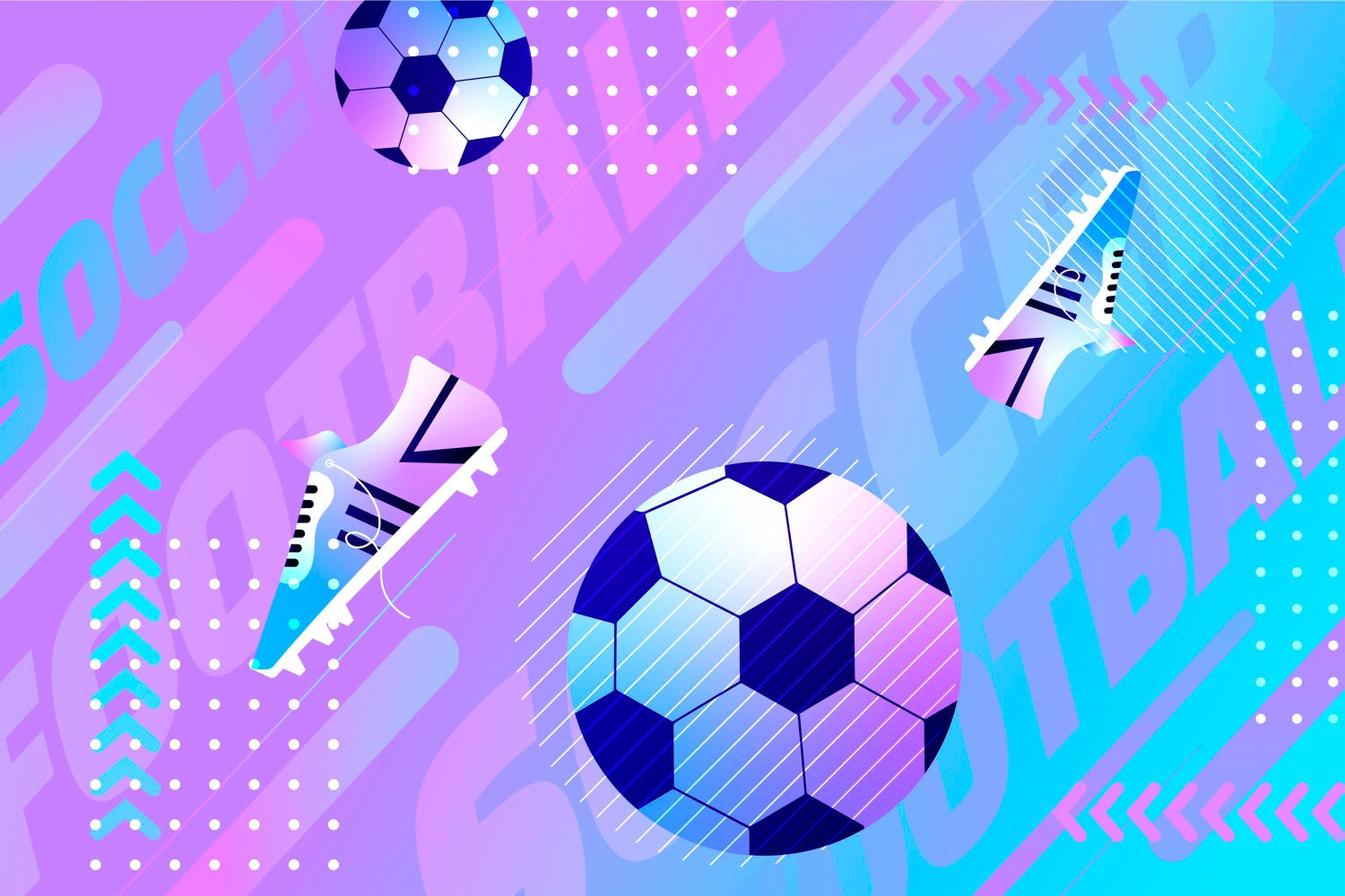 Sports Event Backdrop Dynamic Football Gradient Neon Backdrop XY2-153