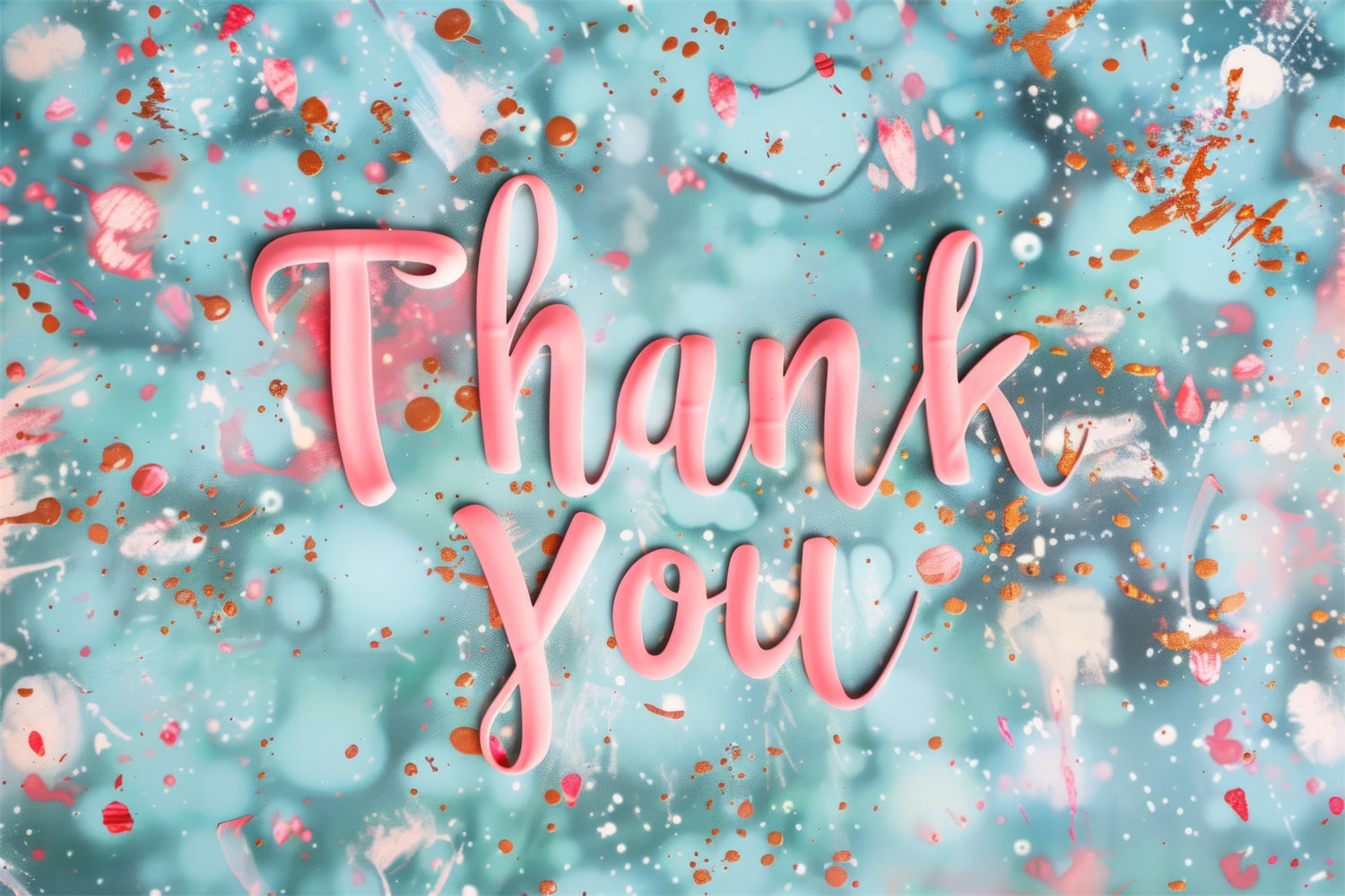 Thank You Backdrop Watercolor Style Gratitude Backdrop XY2-160