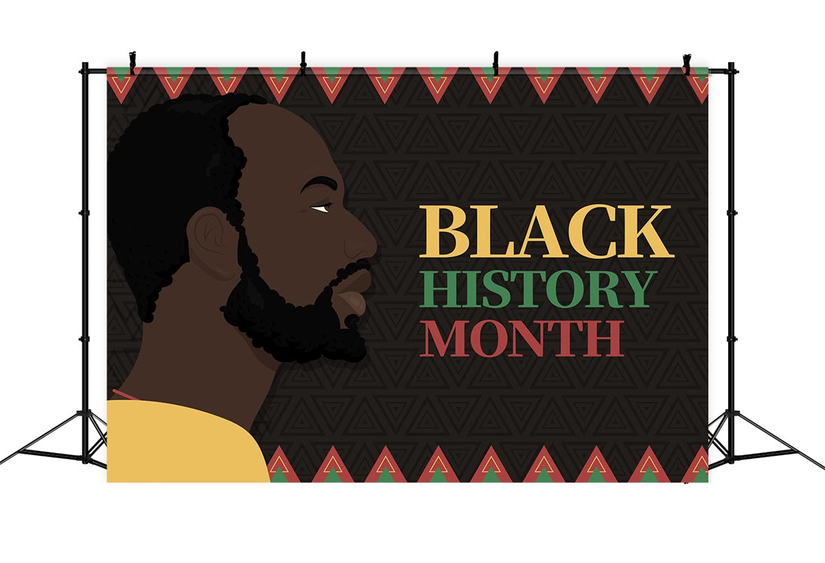 Black History Month Backdrop Inspirational Black Figures Backdrop XY2-2