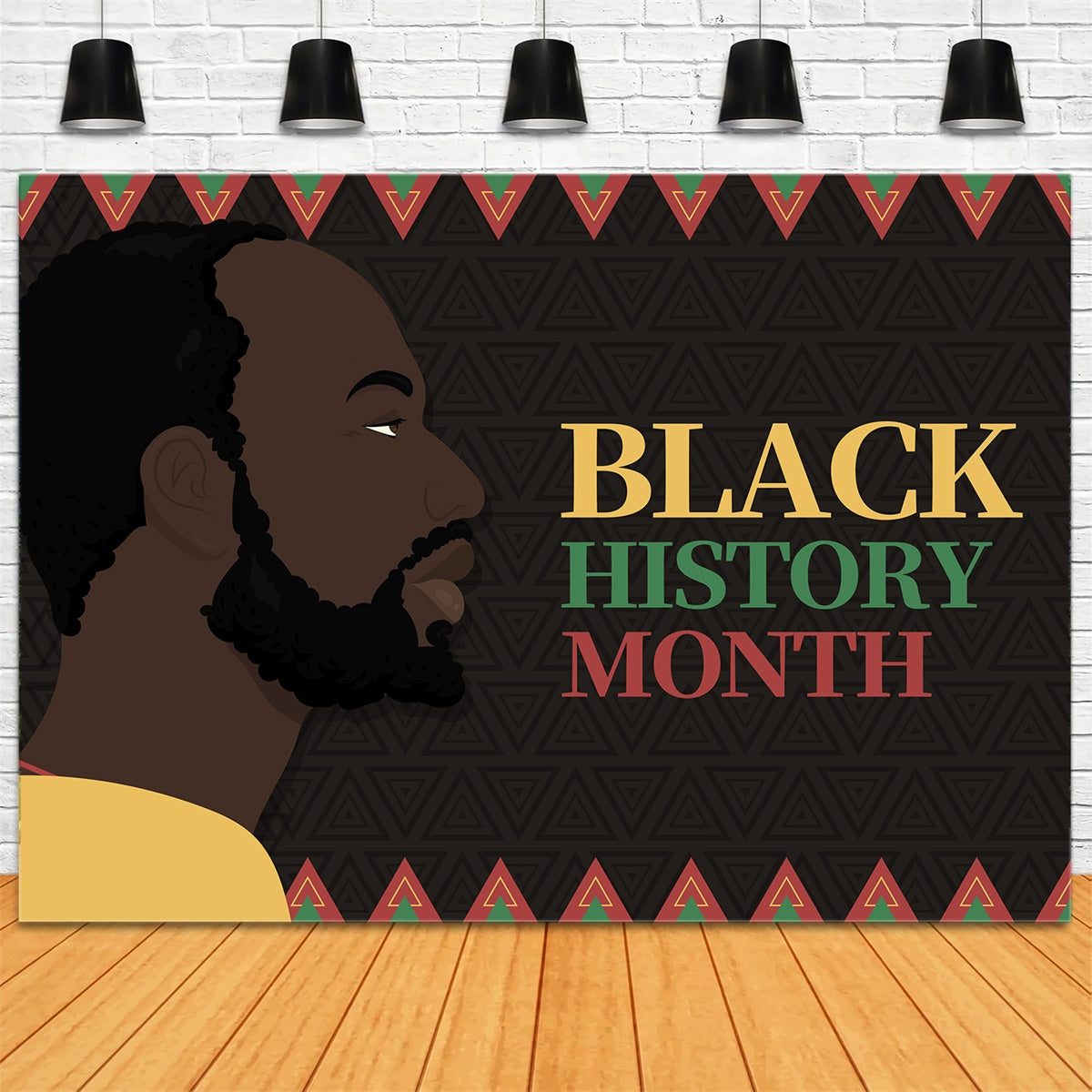 Black History Month Backdrop Inspirational Black Figures Backdrop XY2-2