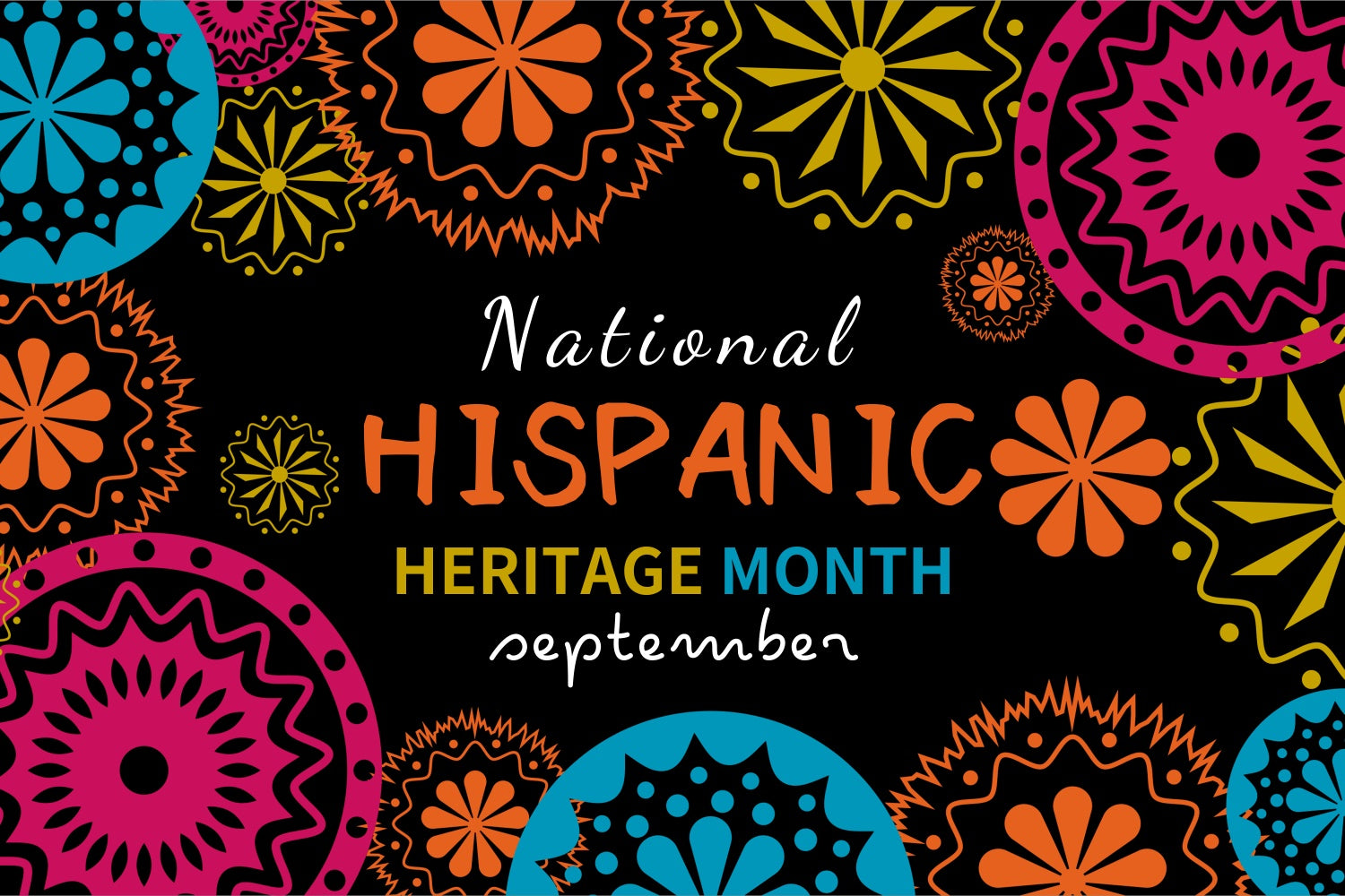 Hispanic Heritage Month Backdrop Geometric Patterns Festival Backdrop XY2-24