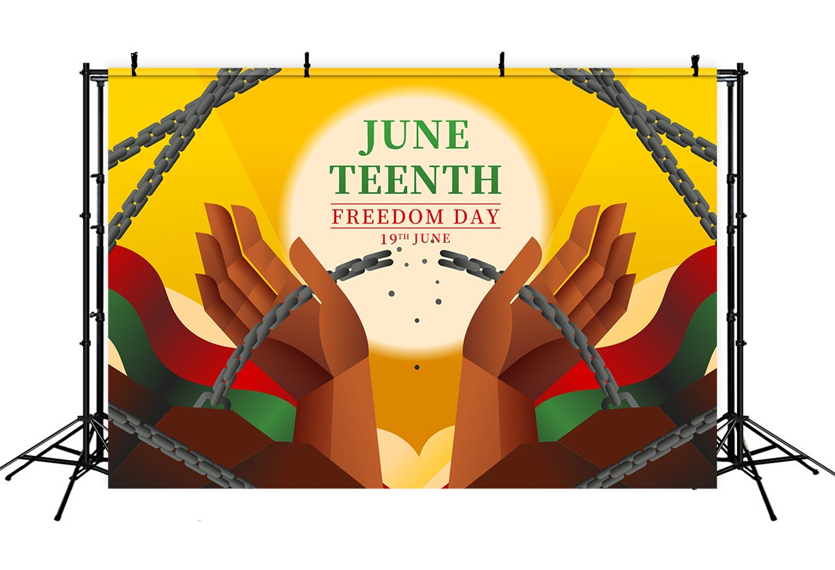 Juneteenth Backdrop Sunlit Juneteenth Emancipation Backdrop XY2-28