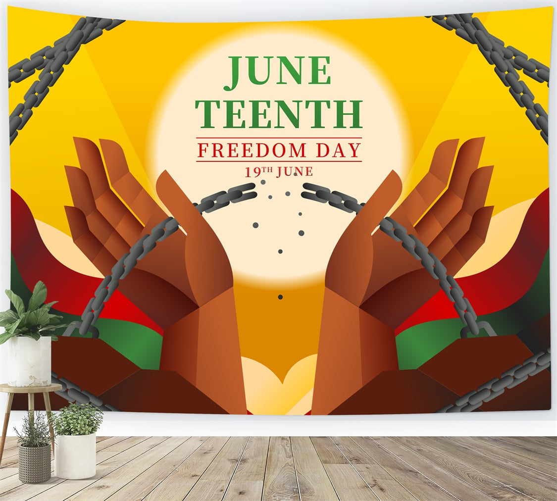 Juneteenth Backdrop Sunlit Juneteenth Emancipation Backdrop XY2-28