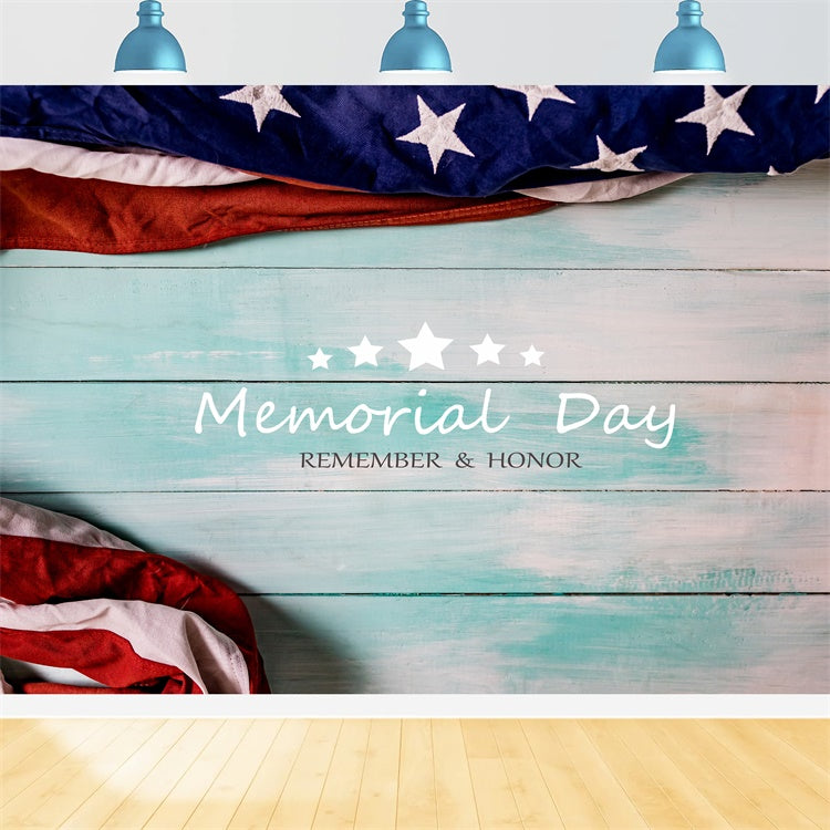 Memorial Day Backdrop Classic Americana Memorial Tribute Backdrop XY2-36