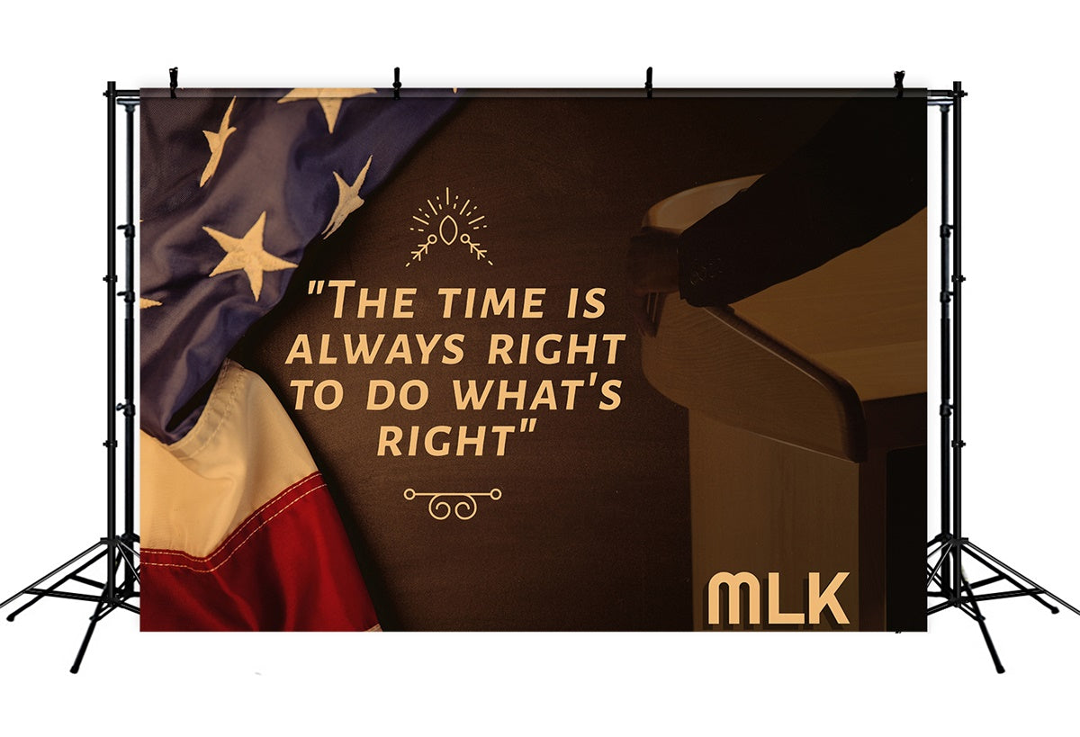 MLK Backdrop Equality Freedom Inspirational Quote Backdrop XY2-37