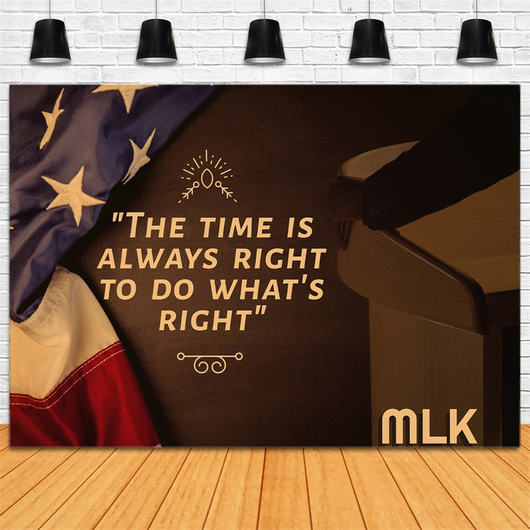 MLK Backdrop Equality Freedom Inspirational Quote Backdrop XY2-37