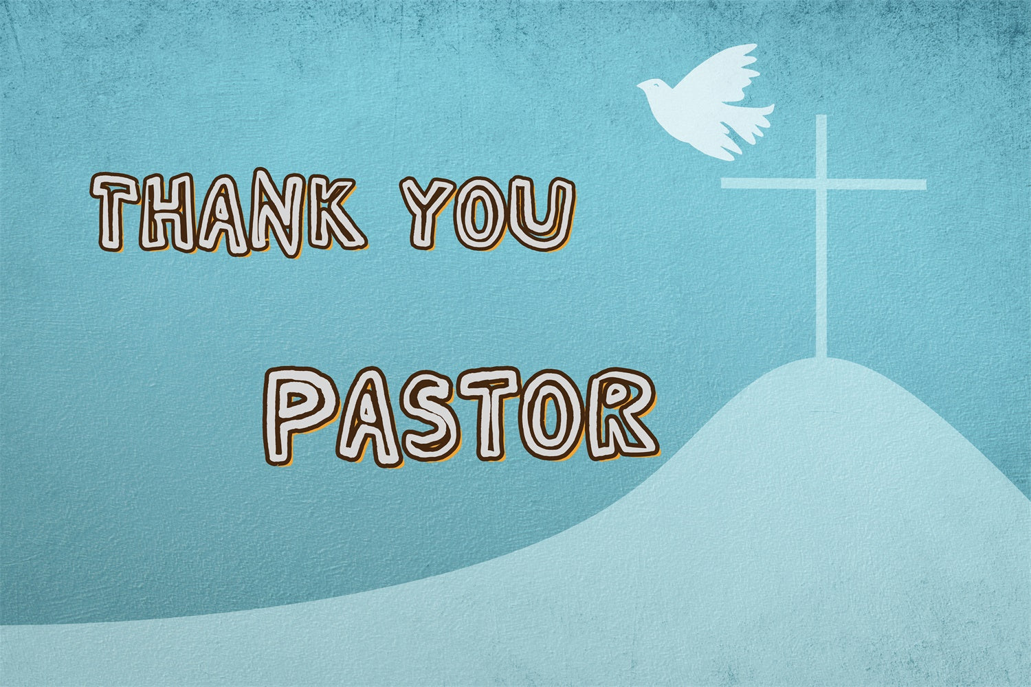 Pastor Appreciation Backdrop Hopeful Sky Cross Silhouette Backdrop XY2-48