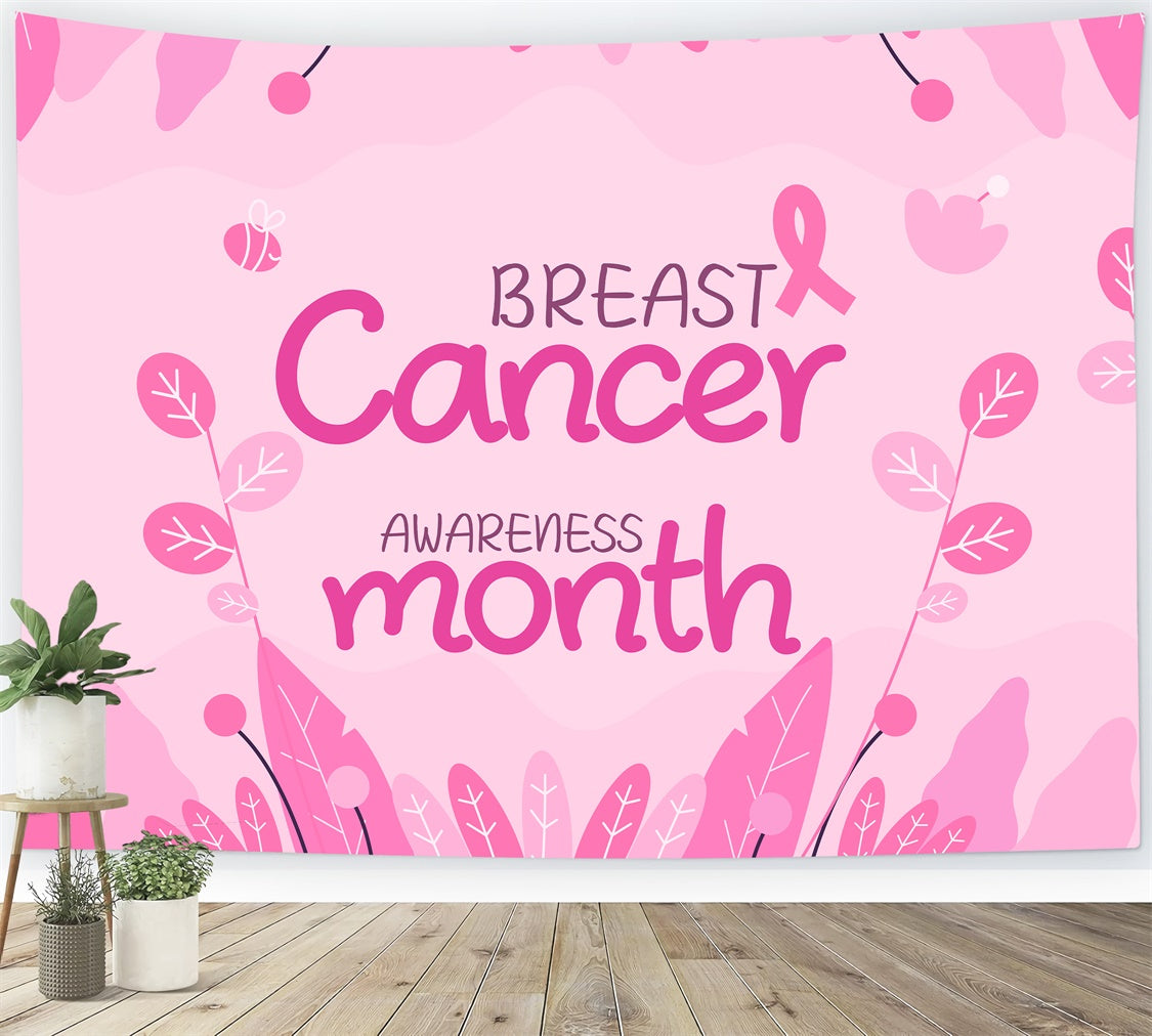 Breast Cancer Backdrops Pink Women's Health Awareness Backdrop XY2-5