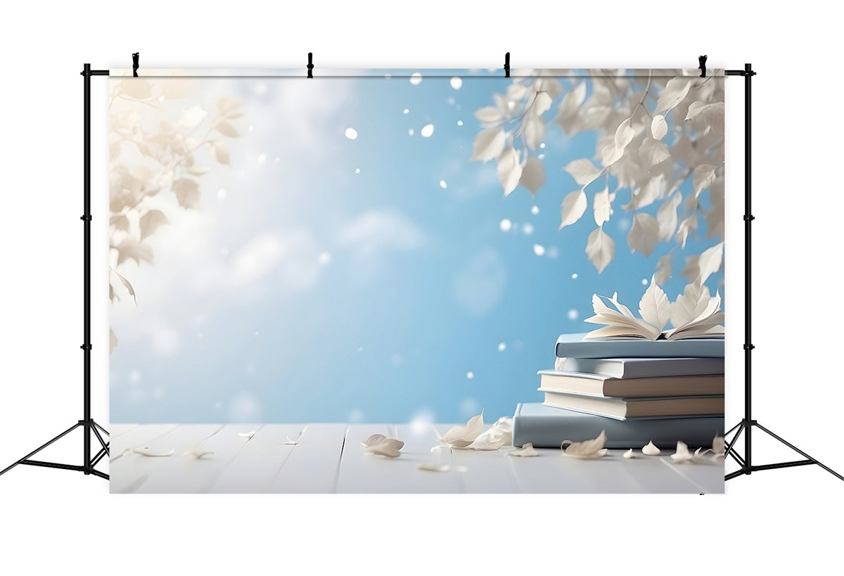 World Book Day Backdrop Tranquil Sky Books Fantasy Backdrop XY2-63