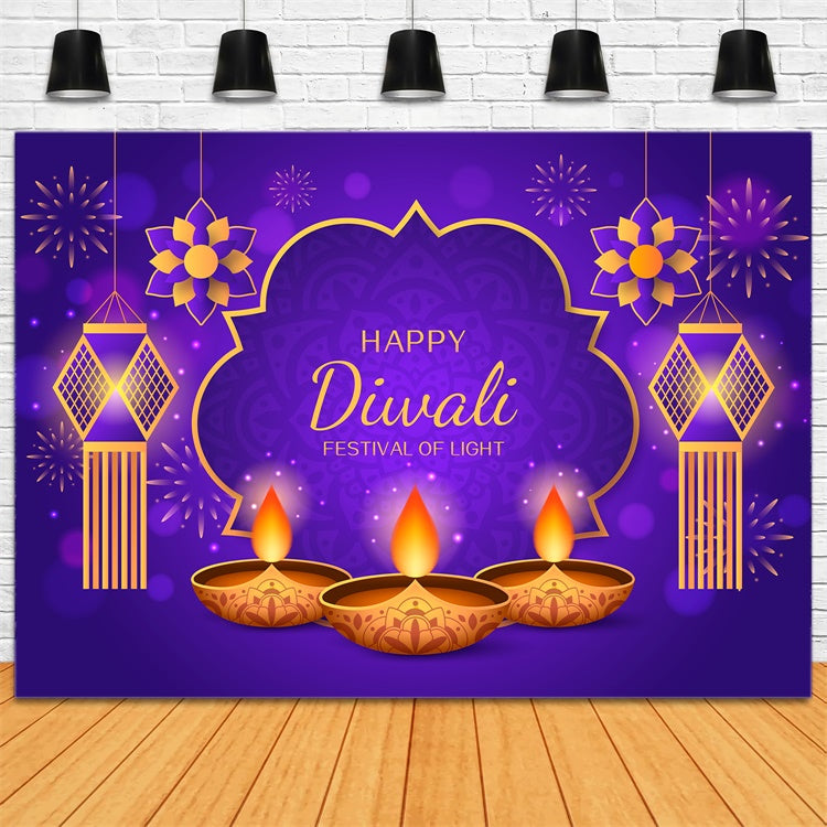 Backdrop For Diwali Grand Diwali Night Fireworks Backdrop XY2-70