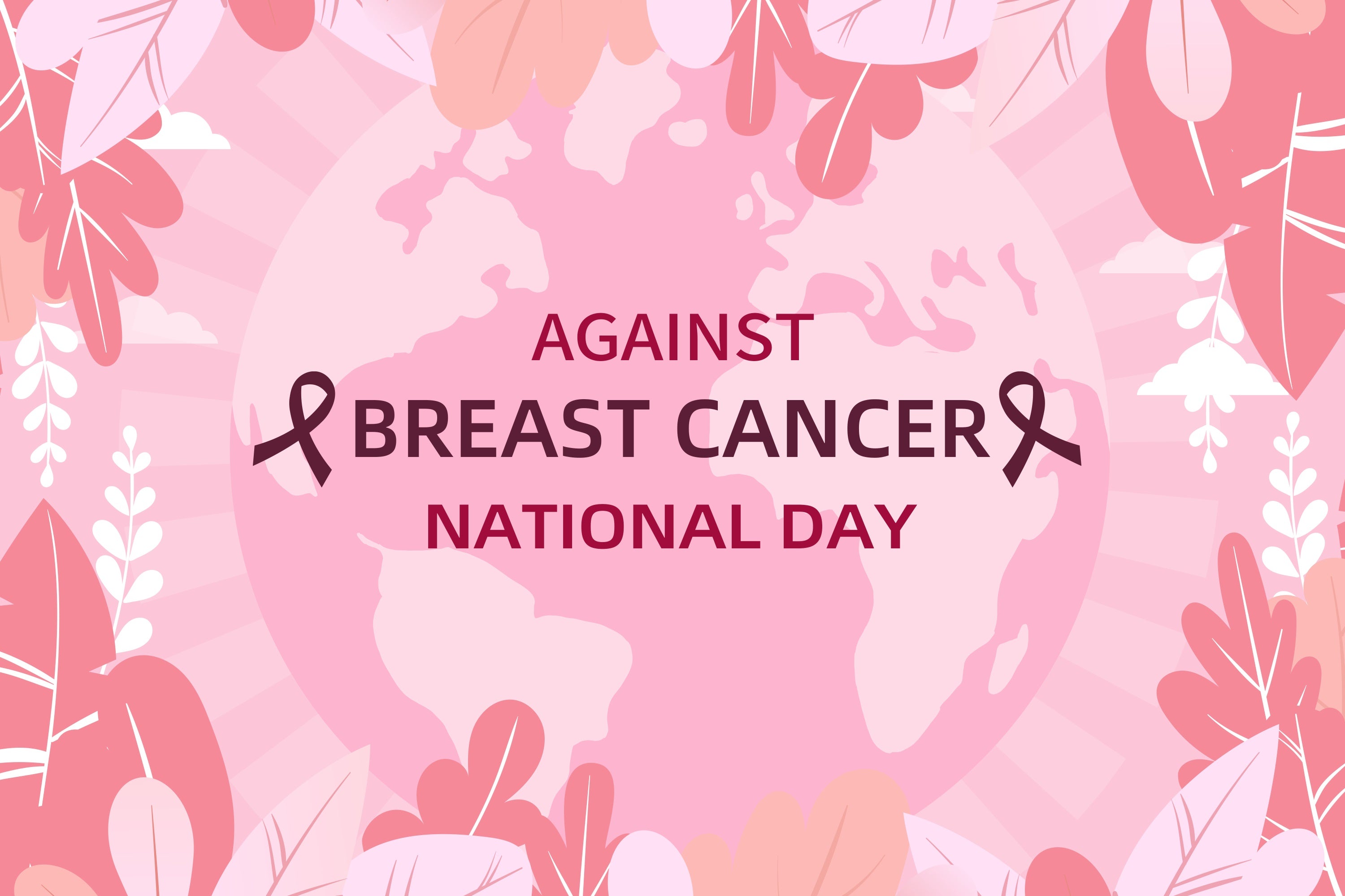 Breast Cancer Photo Backdrop Against Breast Cancer World Day Backdrop XY2-8