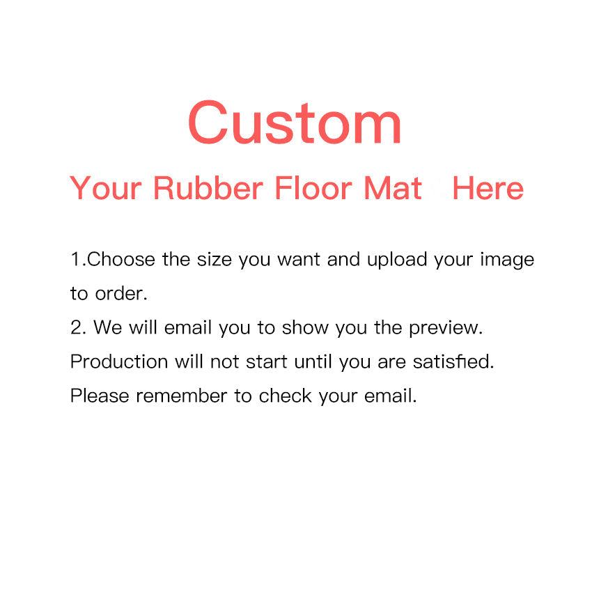 Custom Rubber Floor Mats Service - Personalize Your Photo CR1