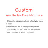 Custom Rubber Floor Mats Service - Personalize Your Photo CR1