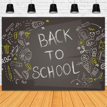 Back to School Blackboard Graffiti Photography Backdrop BRP7-40