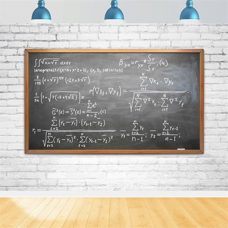 Back to School Brick wall Blackboard Backdrop BRP7-50