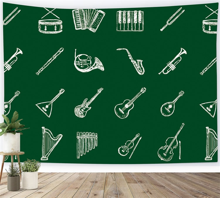 Back to School Band Chalkboard Photography Backdrop BRP7-61