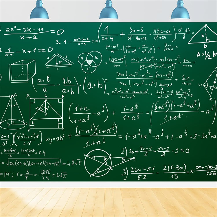 Back to School Educational Math Photography Backdrop BRP7-8