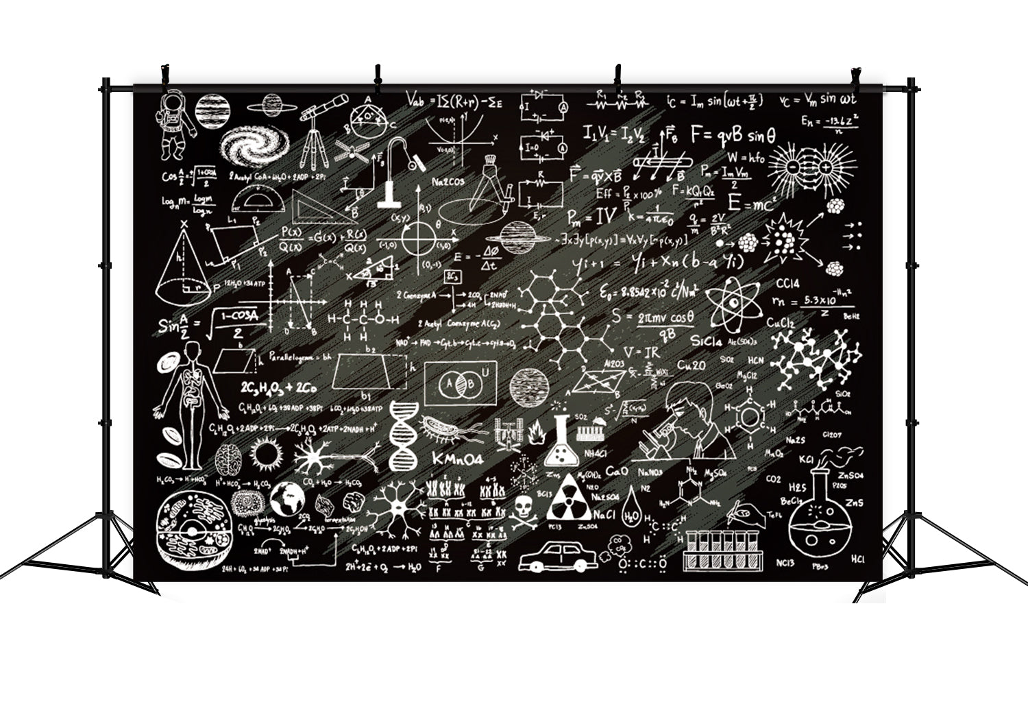 Back to School Educational Blackboard Kid Backdrop BRP7-55