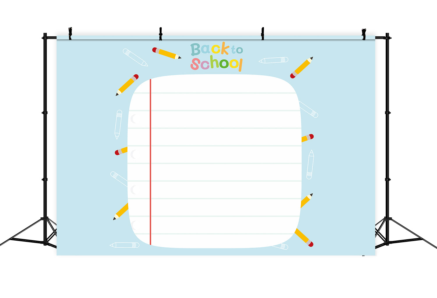 Back to School Notebook Photography Backdrop BRP7-9