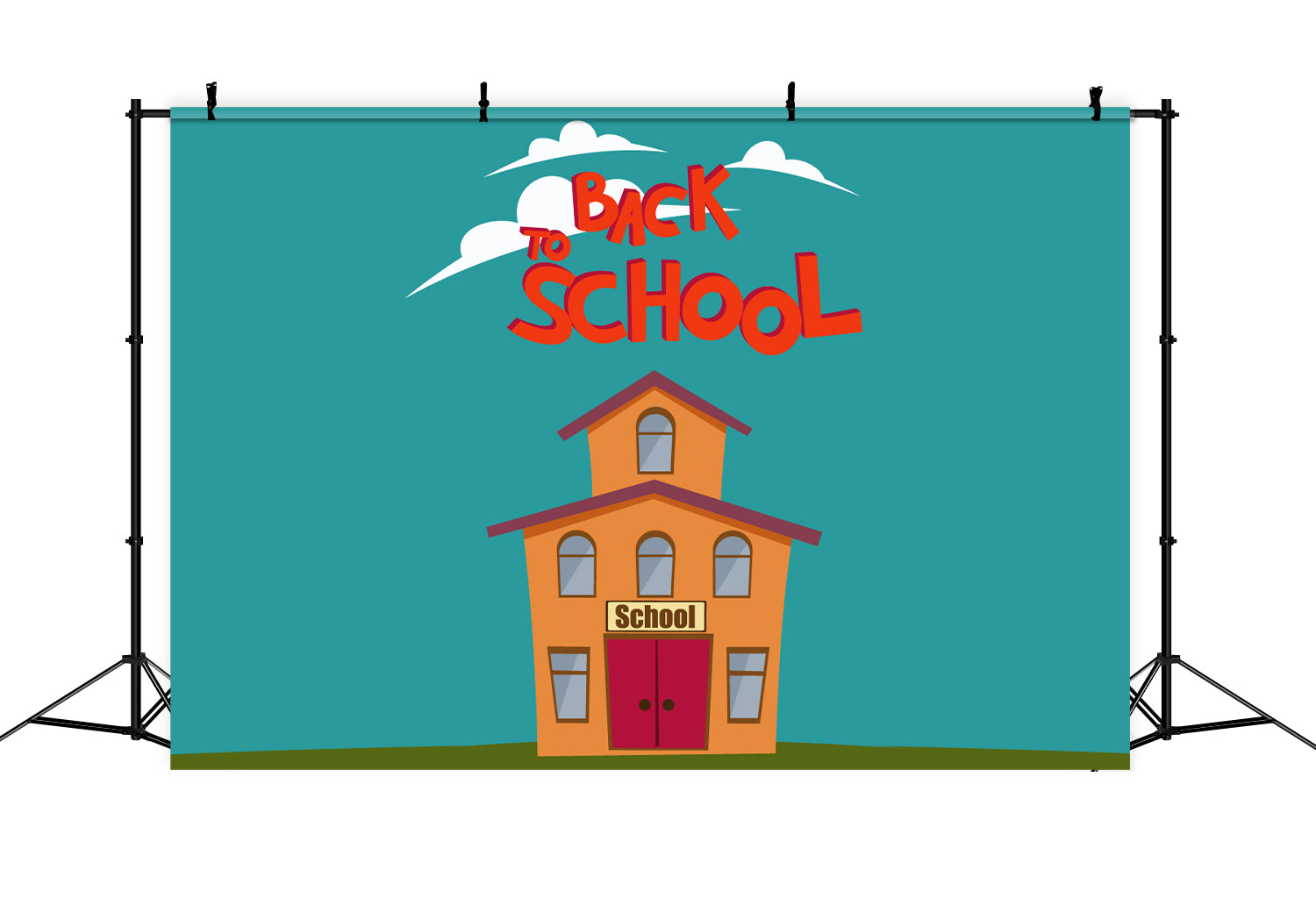 Back to School School House Photography Backdrop BRP7-37