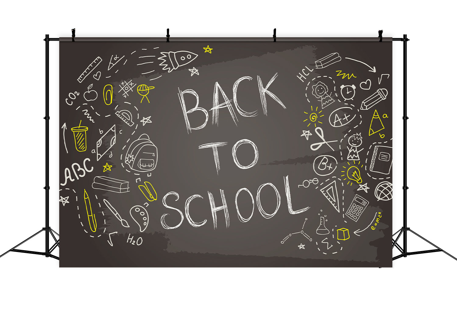 Back to School Blackboard Graffiti Photography Backdrop BRP7-40