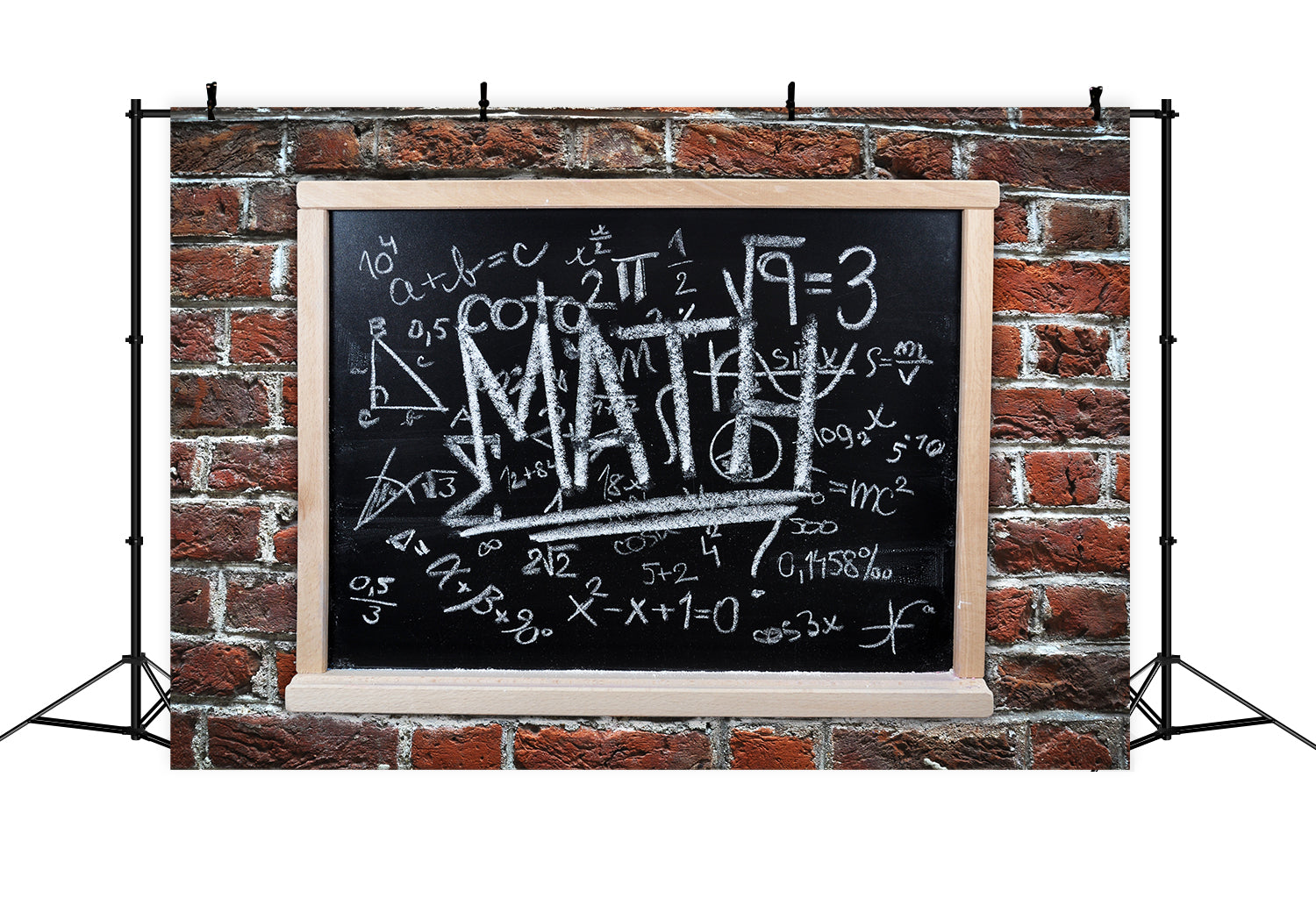 Back to School Math Blackboard Backdrop BRP7-19