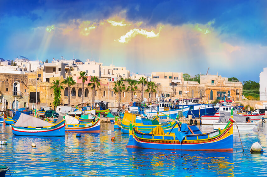 Harbor Boat Summer Sea Backdrop for Photography  GA-80