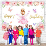 Little Angel Butterfly Custom Birthday Backdrop TKH1538