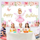 Little Angel Butterfly Custom Birthday Backdrop TKH1538