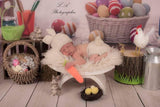 Happy Easter Bunny Easter Eggs Photo Booth Backdrop SH088