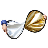 Light Reflector 43 Inch/110cm 5-in-1 Collapsible Multi-Disc Portable Circular Reflector