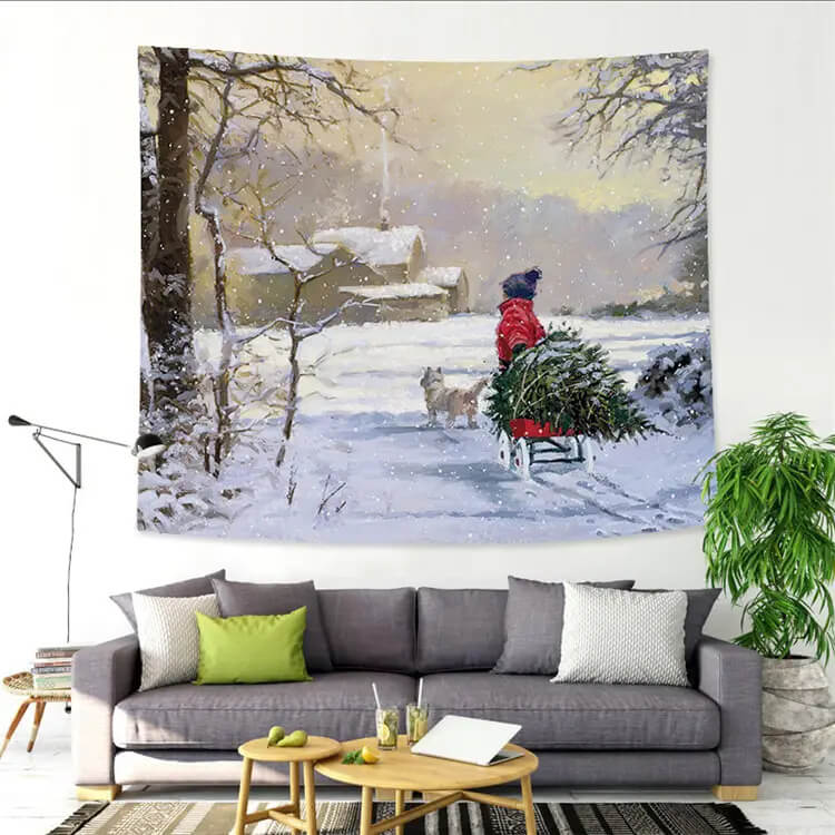 BUY 2 GET 1 FREE Personalized Tapestry Photo Picture Gift Home Decor T2