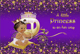 Pumpkin Carriage Purple Background for Baby Photography BA24 