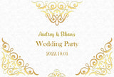 Wedding Party Personalized Backdrop Decoration