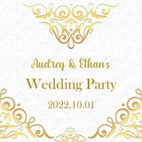 Wedding Party Personalized Backdrop Decoration BP-011