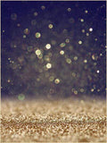 Glittering Black Golden Bokeh Photo Studio Backdrop  S-1152