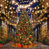 Christmas Tree New Year Celebration Backdrop D1000