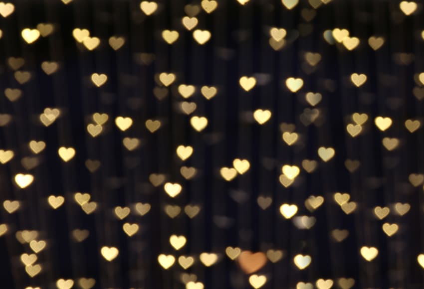 Valentine’s Day Bokeh Love Heart Backdrop