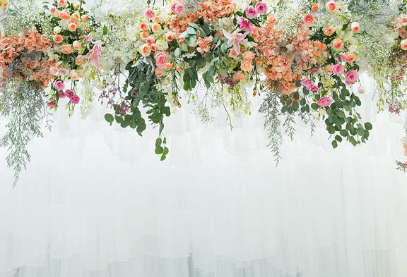 Wedding Flower Backdrop for Photography Decoration D1044 – Dbackdrop