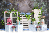 Floral Garden Spring Photography Backdrop 