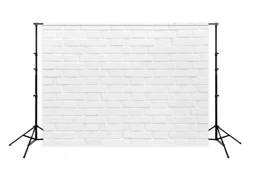 White Brick Wall Texture Photography Backdrops for Studio D349