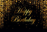 Gold Bokeh Custom Birthday Photography Backdrop