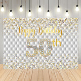 Happy 50th Birthday Party Personalize Backdrop D704