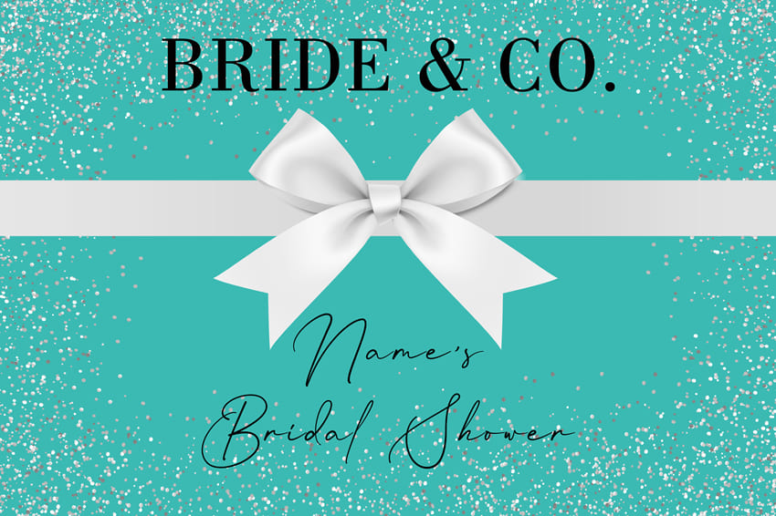 Bridal Shower Bowknot Decor Custom Backdrop