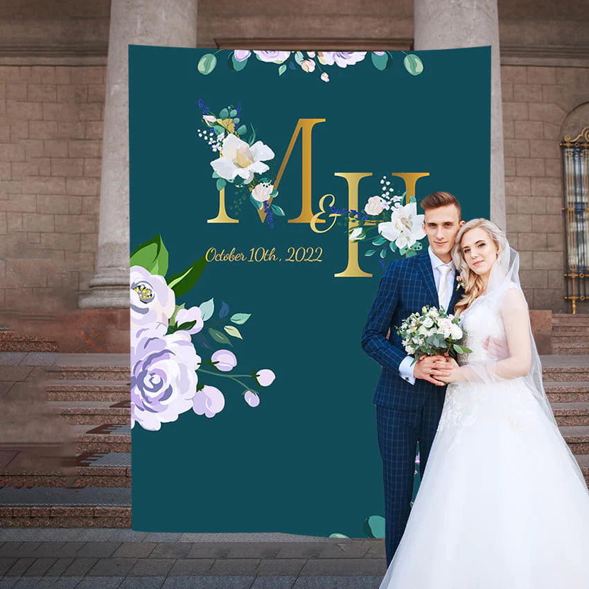 Custom Wedding Ceremony Flower Backdrop Decor